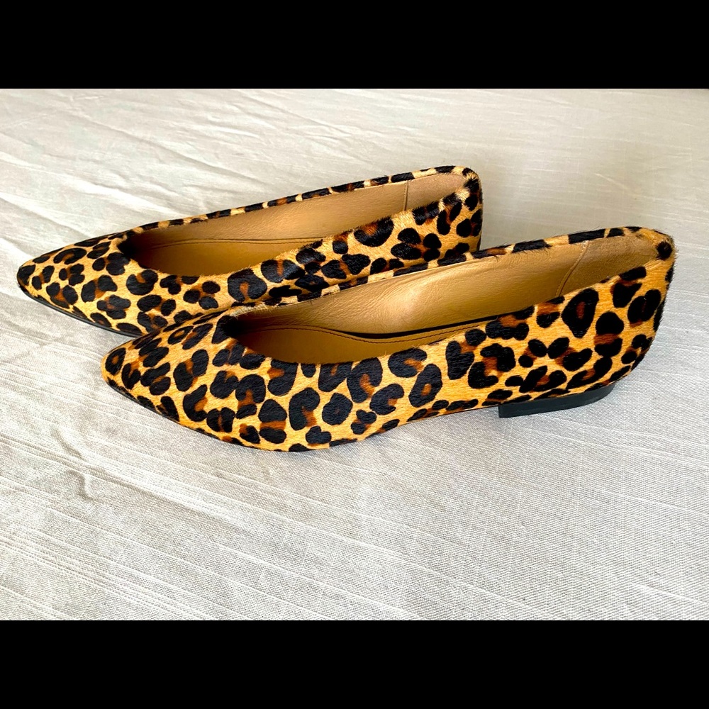 Naya Pointed Leopard Print Flats